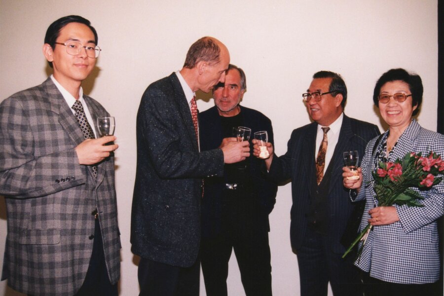 zprava: Huo Yu-zhen, ?, Pavel Liška, Milan Šimonovský, ?; foto: Anna Pecková